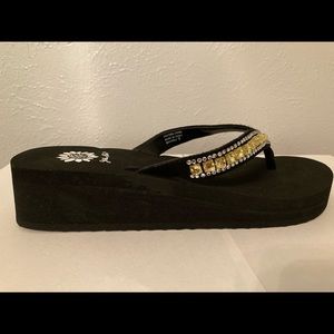 Jeweled sandals/flip flops